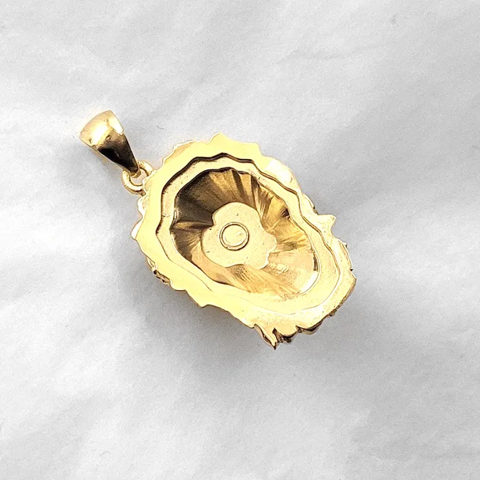 14k 18k gold mens lion pendant necklace 1 carre dor Necklaces