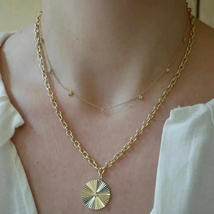 7 Diamond Sparkle Necklace ef collection Necklaces