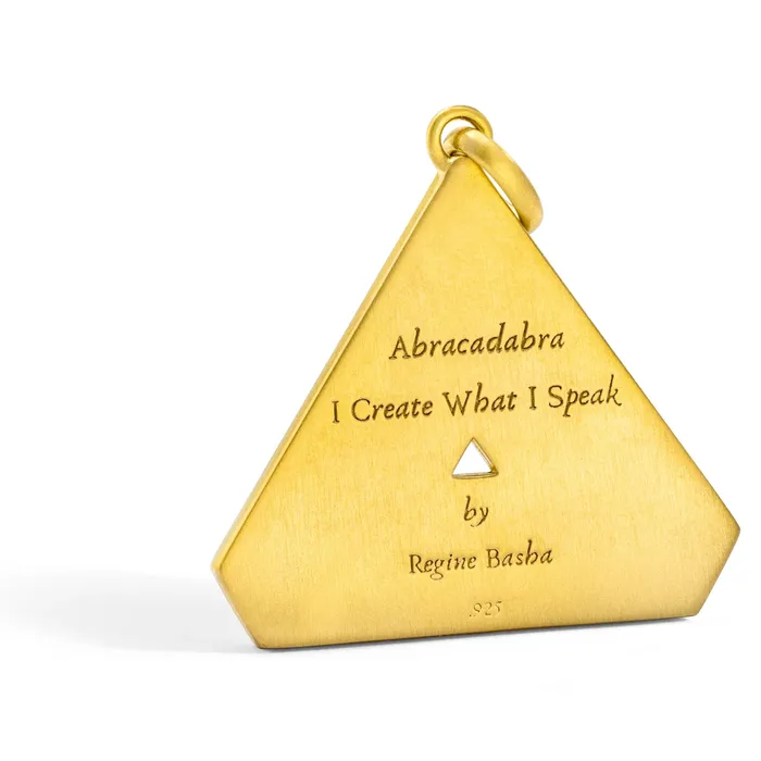 Aaron Basha Earrings Large Abracadabra Triangle Series 5