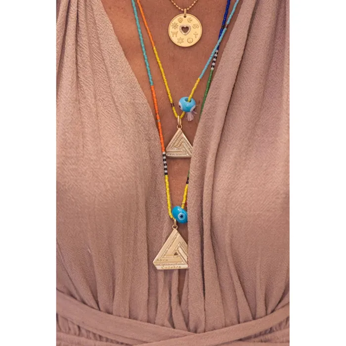 Aaron Basha Earrings Large Abracadabra Triangle Series 5