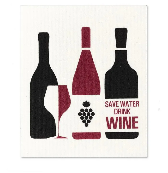 Abbott Earrings Wine Bottles Dishcloths Set2