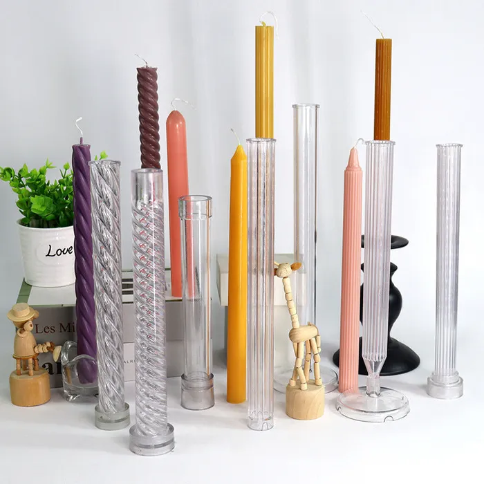 Acrylic Pillar Candle Mold Crystal Point Resinarthub Earrings