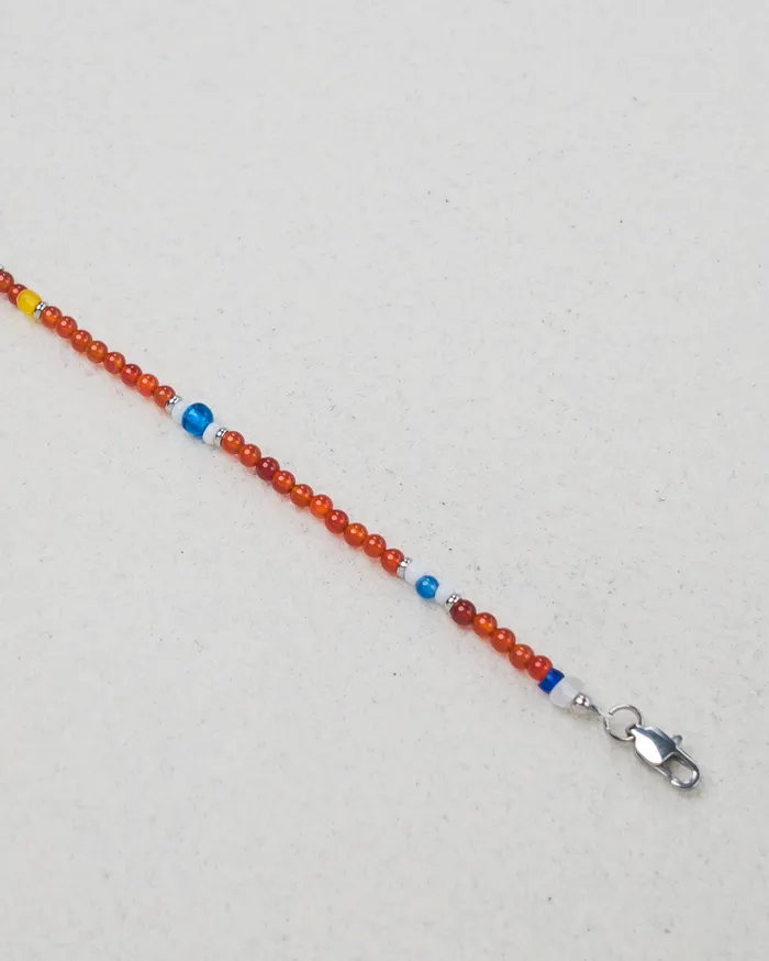 Akari Red Agate Beaded Bracelet CUN Bracelets
