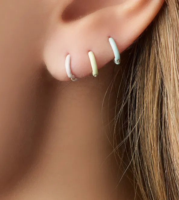 Alison Lou Jewels Rings Tiny Enamel Huggy