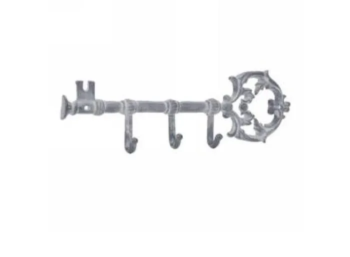 Attitudes Import Earrings Grey Metal Key Wall Hook