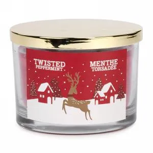 Attitudes Import Earrings Twisted Peppermint Candle