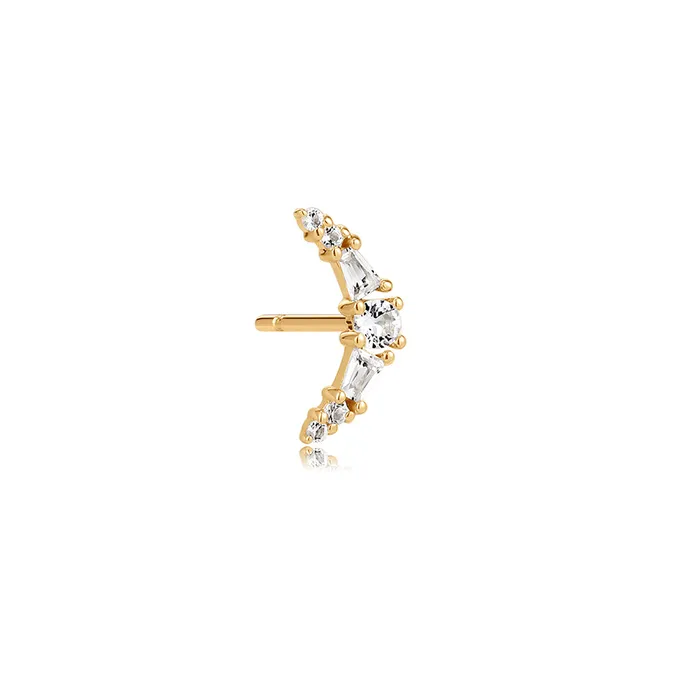 AURELIE GI Earrings VIENNA White Sapphire Stud Earring