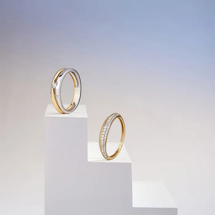 AURELIE GI Rings GILEA TwoTone Pave LGD Ring
