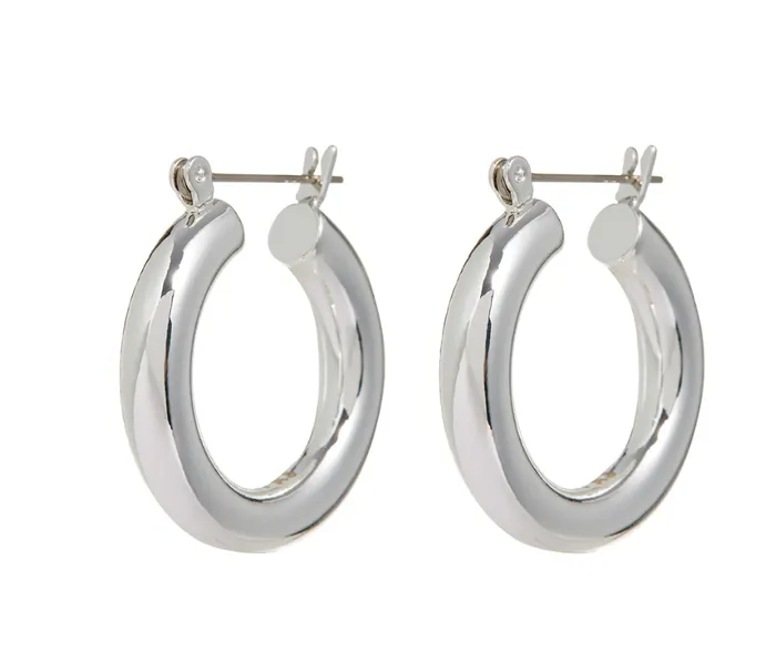 BABY AMALFI TUBE HOOPS LUV AJ Necklaces