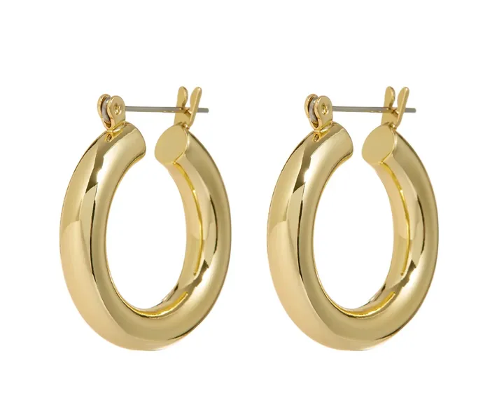 BABY AMALFI TUBE HOOPS LUV AJ Necklaces BABY AMALFI TUBE HOOPS LUV AJ Necklaces