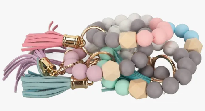 Beaded Keyring Bracelet Candlewick Gift Shop Bracelets