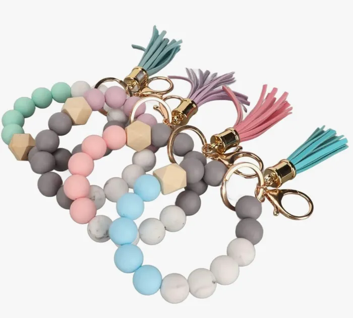 Beaded Keyring Bracelet Candlewick Gift Shop Bracelets Beaded Keyring Bracelet Candlewick Gift Shop Bracelets