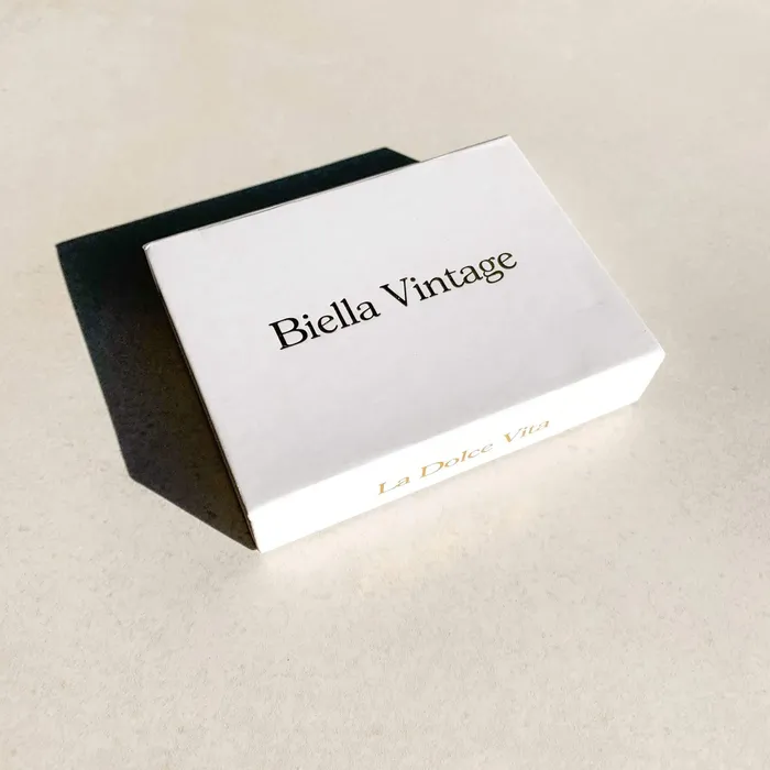 Biella Vintage Earrings Vintage Square Chain