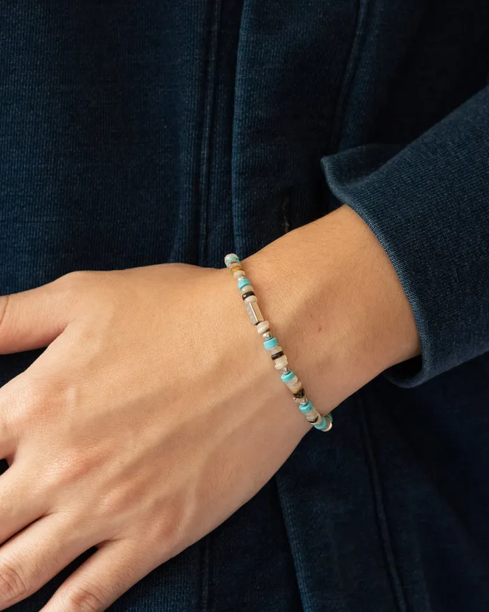 Bracelets CUN Gobi Turquoise Heishi Beaded Bracelet