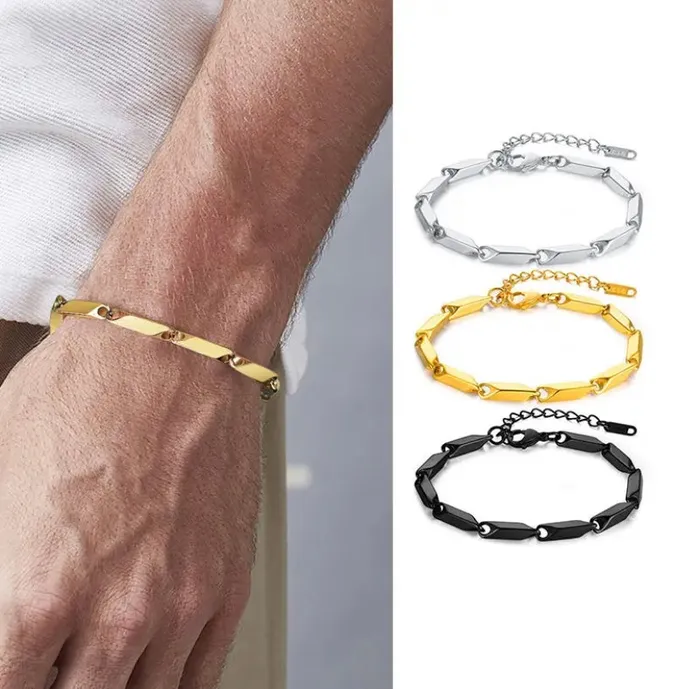 Bracelets Get Signatured Mens Chain Linked Bracelet Bracelets Get Signatured Mens Chain Linked Bracelet