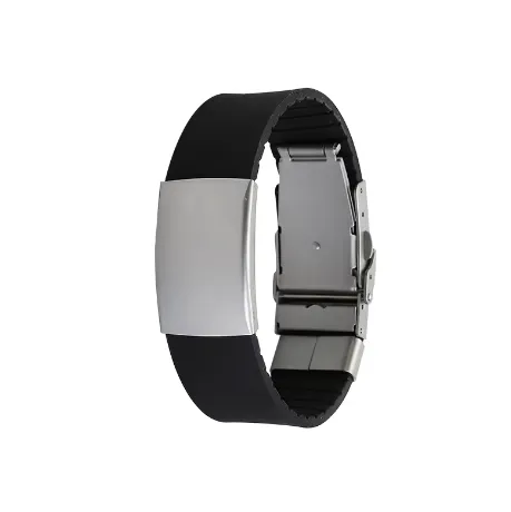 Bracelets My Medi Friend Engravable Silicone and Steel Medical ID Bracelet US SHIPPING ONLY Bracelets My Medi Friend Engravable Silicone and Steel Medical ID Bracelet US SHIPPING ONLY