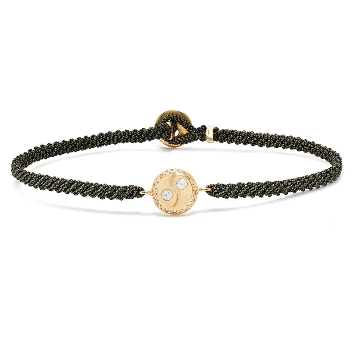 Bracelets Scosha Diamond YinYang Macrame Bracelet