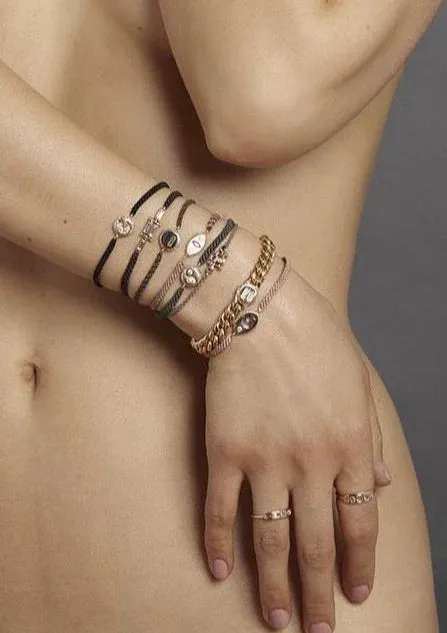 Bracelets Scosha Diamond YinYang Macrame Bracelet