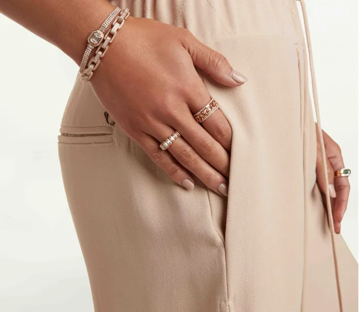 Bracelets Shay Fine Jewelry PAVE DECO LINK BRACELET