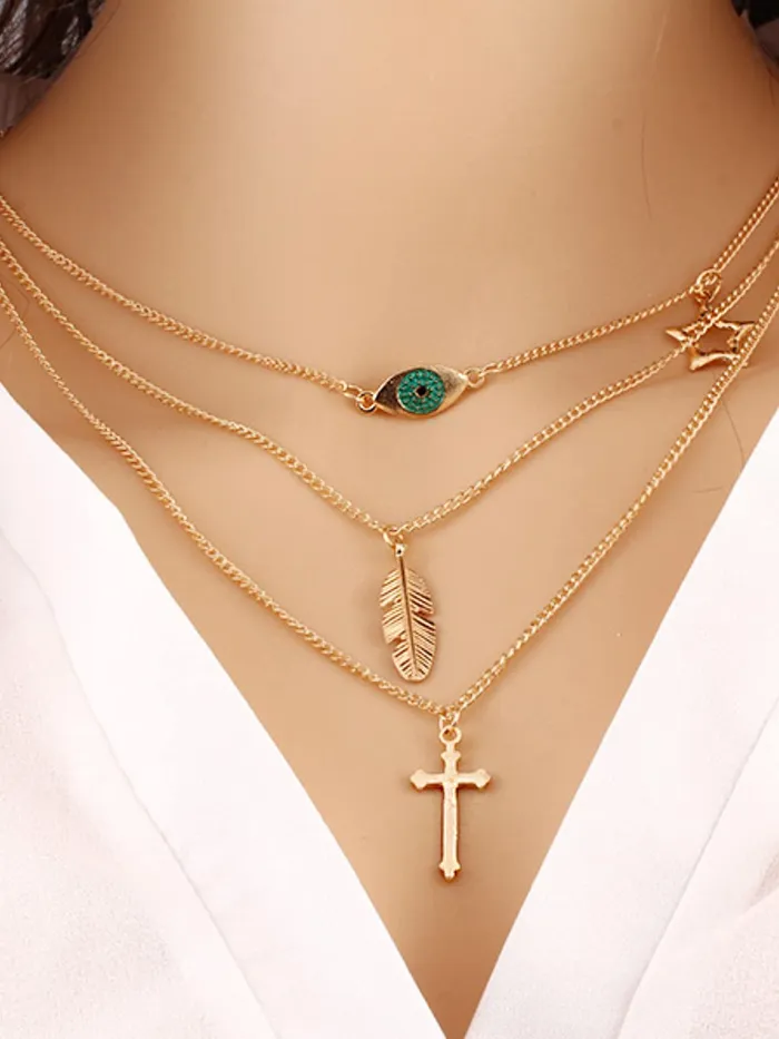 Bracelets Yellow Chimes Yellow Chimes Layered Choker Necklace for Women Multi Color Plated Thick Chain Multi Layer Chain Choker Necklace for Girls and Women NK 10