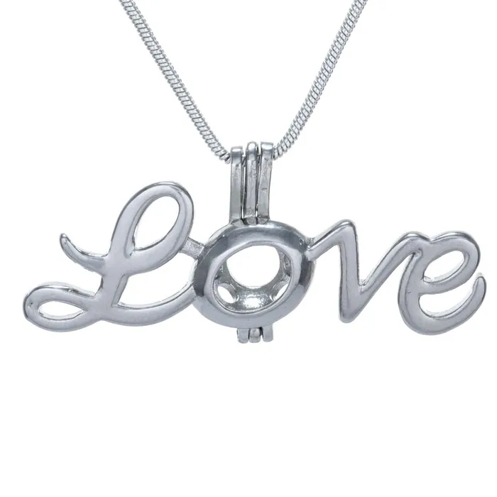 Cage Pendant Silver Plated Love CPSP074 Necklaces