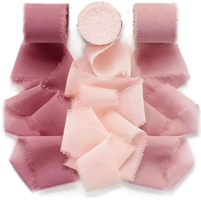 Candlewick Gift Shop Earrings Chiffon Silk Ribbon 5 Yards