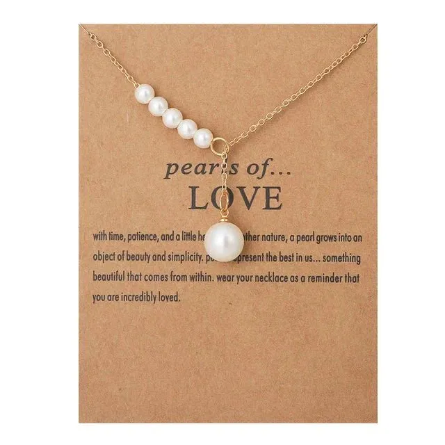 Candlewick Gift Shop Short Necklace Pearls Of Love Necklaces