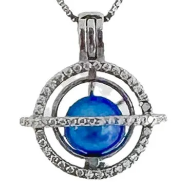 Celestial Orbit Cage Pendant 925 Sterling Silver CPST044 Necklaces