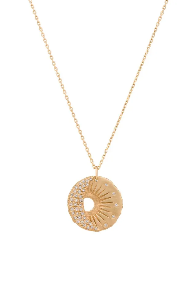 Celine Daoust Necklaces SUN MOON MEDAL NECKLACE