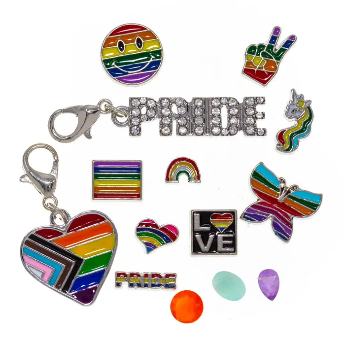 Charm Necklaces BATH0004PRIDE Charm Drop Gay Pride