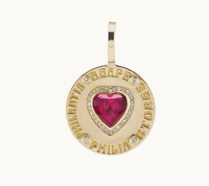 Charm Necklaces Marlo Laz Mini Greek Love Charm
