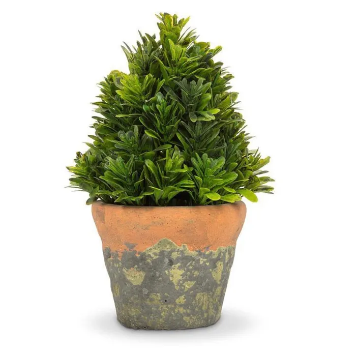 Cone Shaped Greenery in Natural Pot Abbott Earrings