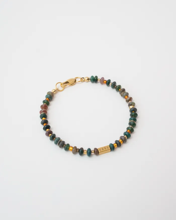 CUN Bracelets Leah Indian Agate Beaded Bracelet