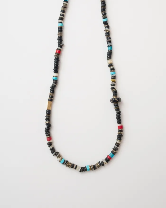 CUN Necklaces Gara Black Lip Heishi Beaded Necklace