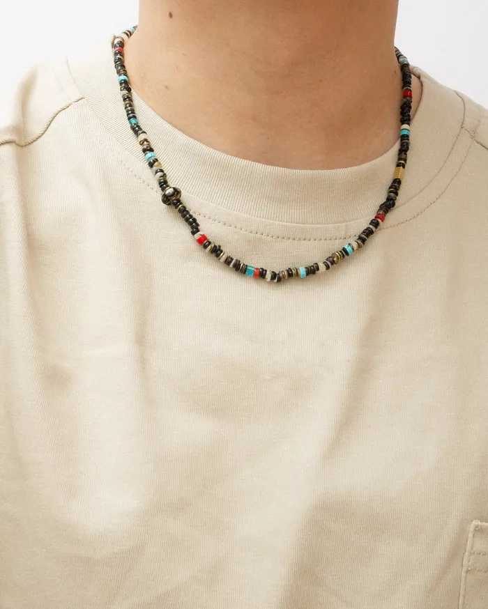 CUN Necklaces Gara Black Lip Heishi Beaded Necklace