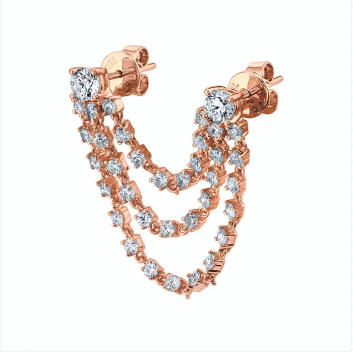 Earrings Anita Ko BIANCA DIAMOND LOOP EARRING