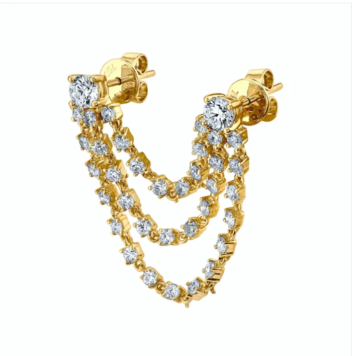 Earrings Anita Ko BIANCA DIAMOND LOOP EARRING