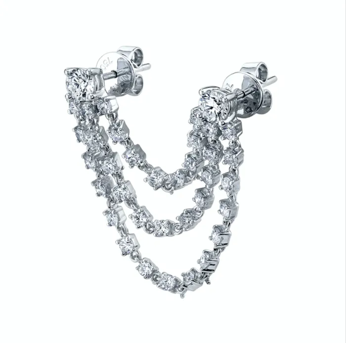 Earrings Anita Ko BIANCA DIAMOND LOOP EARRING