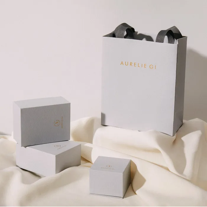 Earrings AURELIE GI ANNE Bezel Diamond Hoops
