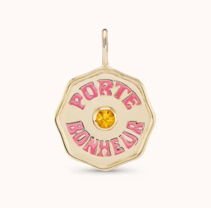 Earrings BONHEUR ORANGE SAPHIRE Marlo Laz