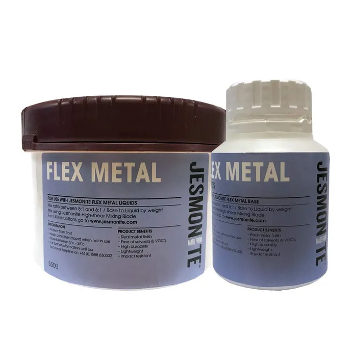 Earrings Jesmonite AC730 Flex Metal Gel Coats Liquid Kit 650grams Jesmonite