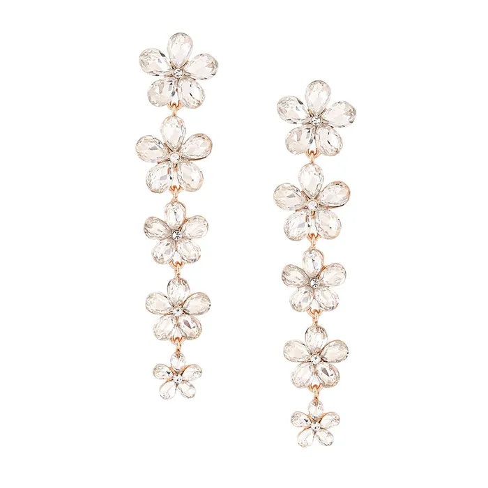 Earrings Kairangi Kairangi Earrings for Women Fashion Dangler Elegant Sparkling Crystal Floral Shaped Long Danglers Earrings for Women and Girls Earrings Kairangi Kairangi Earrings for Women Fashion Dangler Elegant Sparkling Crystal Floral Shaped Long Danglers Earrings for Women and Girls