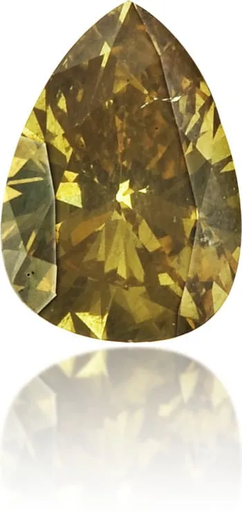 Earrings Langerman Diamonds Natural Green Diamond Pear Shape 020 ct Polished