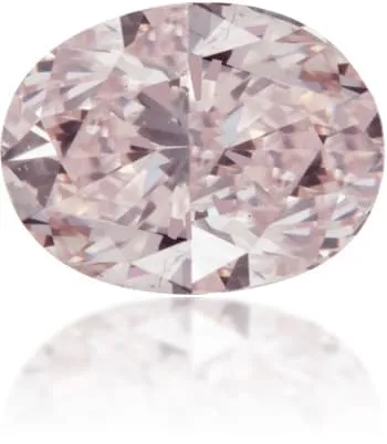 Earrings Langerman Diamonds Natural Pink Diamond Oval 024 ct Polished