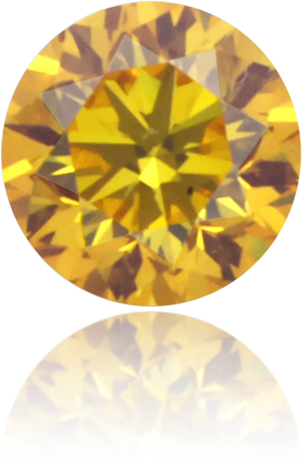 Earrings Langerman Diamonds Natural Yellow Diamond Round 018 ct Polished