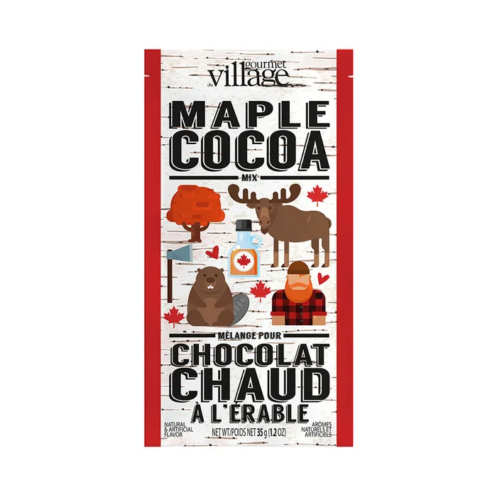 Earrings Maple Cocoa Hot Chocolate Gourmet du Village