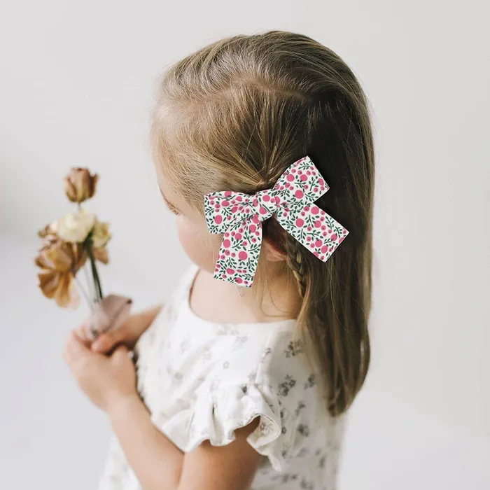 Earrings Melbees by Yellow Chimes Combo of 13 pcs with 5 PCs Printed Bow Hair Clips Ribbon Hair Clips and 8 Pcs Hair Snap Clips Hair Accessories for Kids Girls MultiColor Meduim YCHACLKD003MC Yellow Chimes