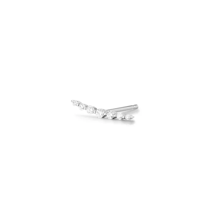 Earrings MONICA Single Diamond Bar Stud AURELIE GI