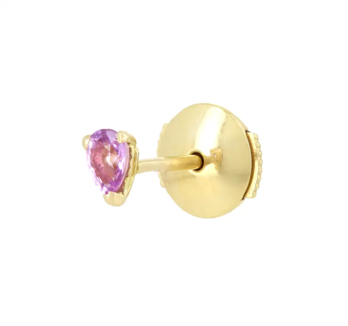 Earrings Pink Sapphire Studs Yvonne Leon