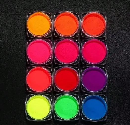 Earrings RESIN ART HUB 12 Colors Neon Fluorescent Mica Pigments
